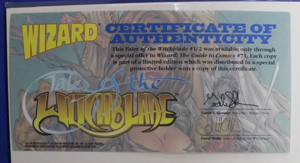 Tales of the Witchblade Wizard #1/2 + Gold & Chrome & COAs VF/NM