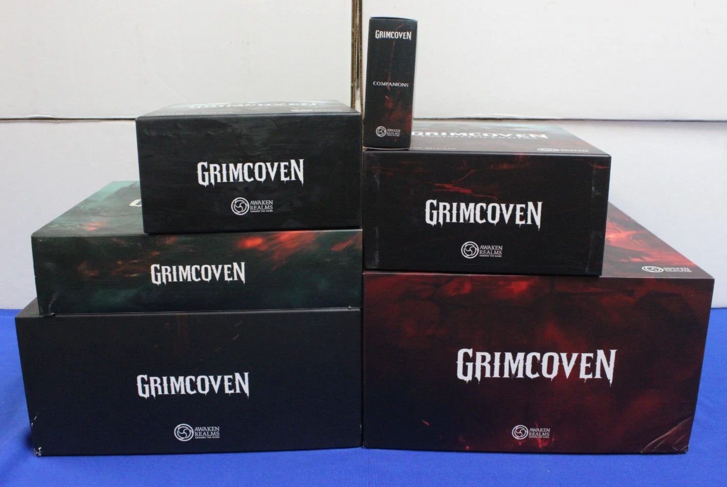 Awaken Realms Grimcoven Near Complete Base Game + Expansions + Upgraded Dice Set