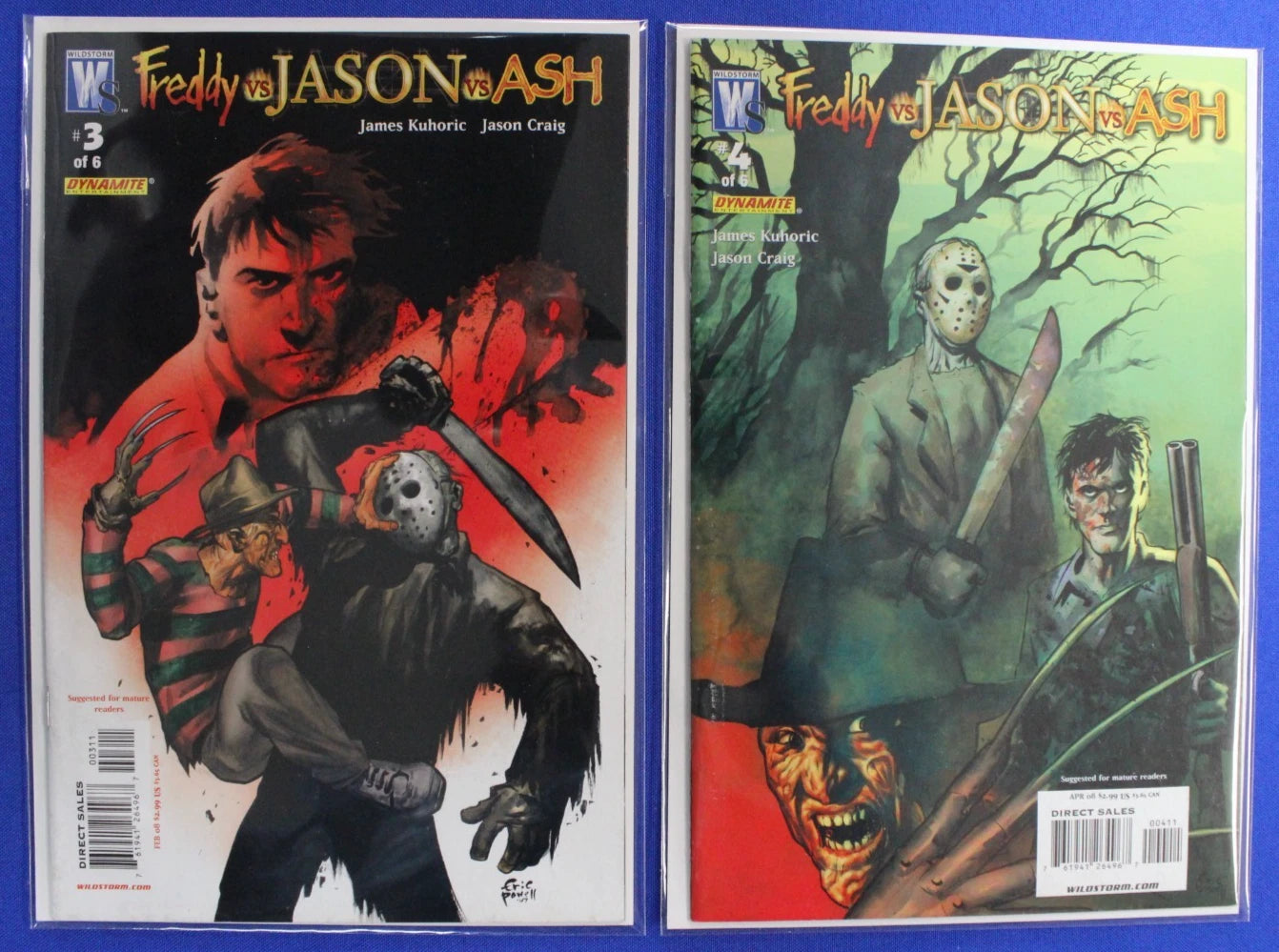 Freddy vs Jason vs Ash #3-4 Lot of 2 VF/NM