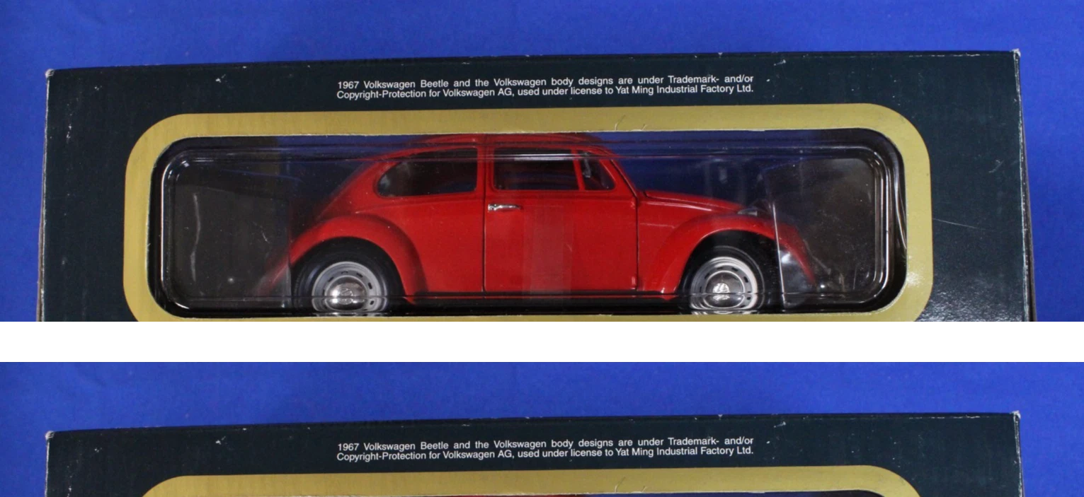 Road Tough 1967 Volkswagen Beetle & 1955 Ford Thunderbird 1:18 Vehicle Lot of 3