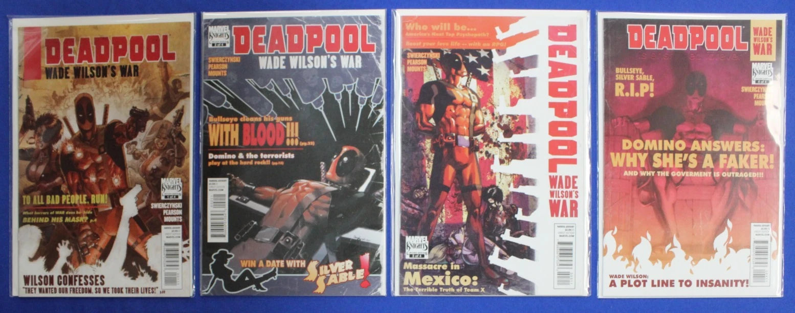 4 Complete Deadpool Mini-Series Lot of 18 VF/NM