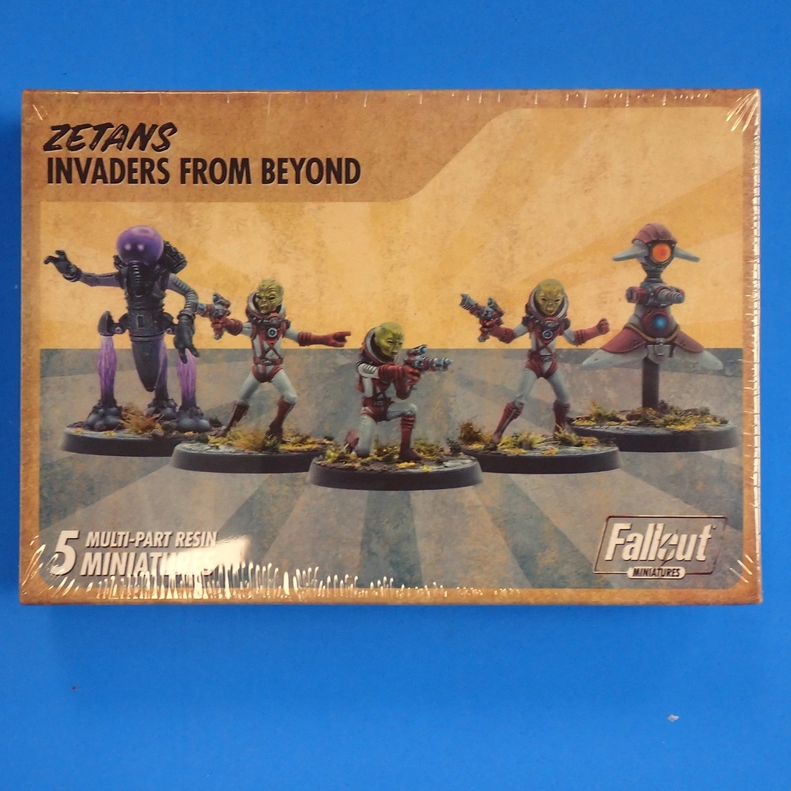 Fallout Wasteland Warfare Miniatures Lot of 6 - Robots, Zetans, & Legends of Vault 76 [Pre-Owned]
