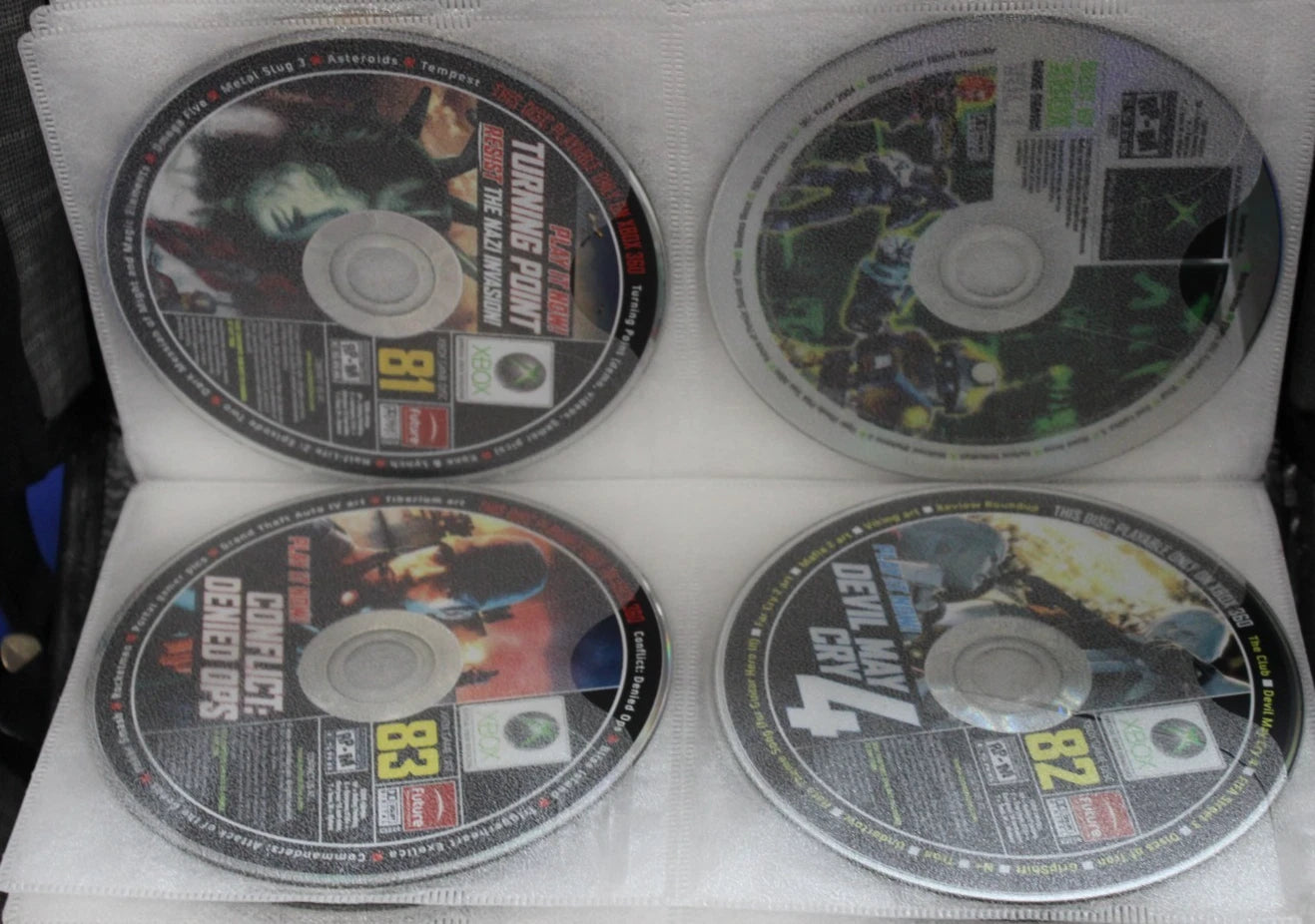 Official Xbox Magazine Demo Discs Lot + Sleeves #54-#114 with Disc Binder