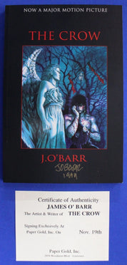 The Crow TPB Graphic Novel 5th Print SIGNED by J. O'Barr w/COA