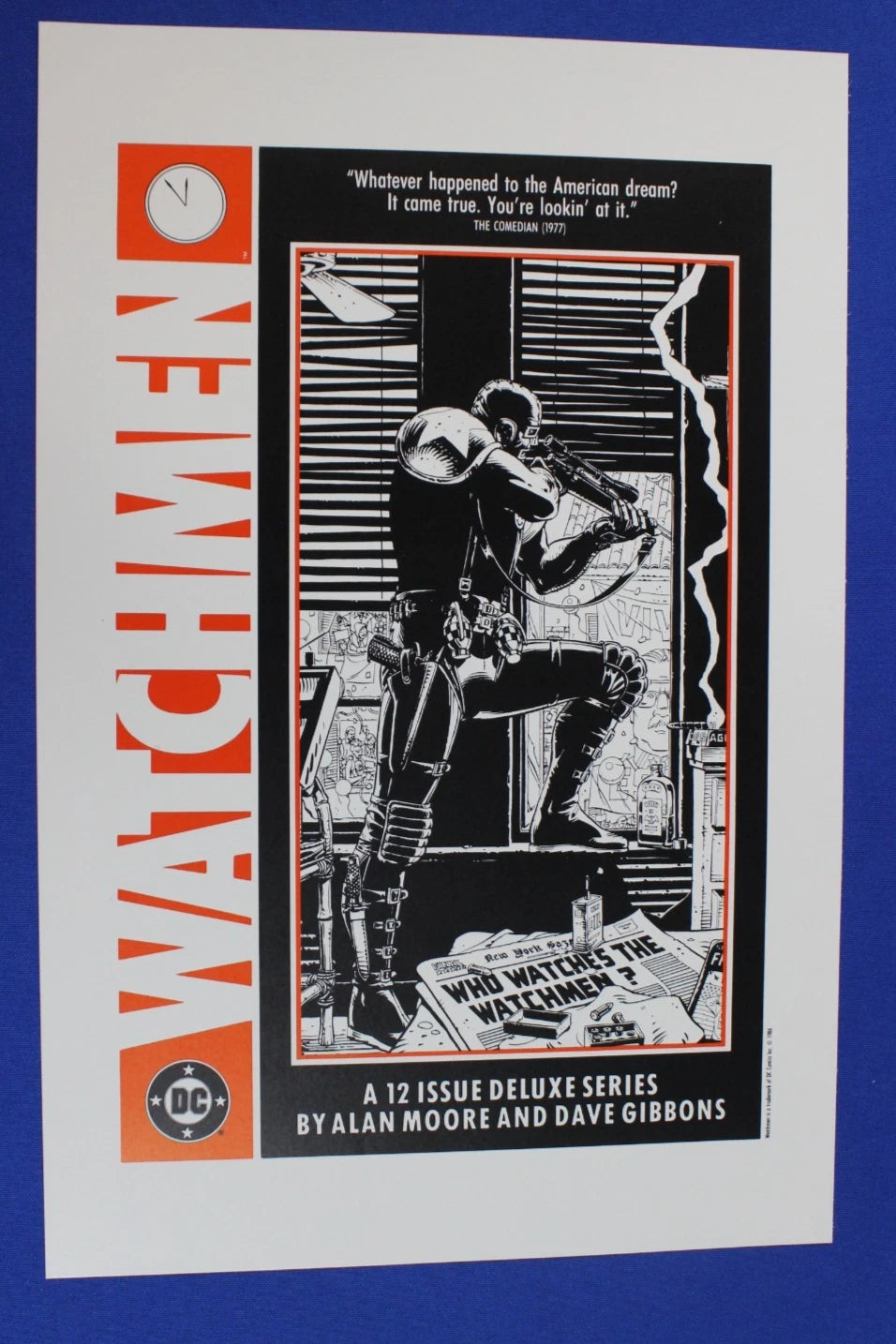 DC 1988 Watchmen Art Portfolio American & French Covers + Promotional Posters