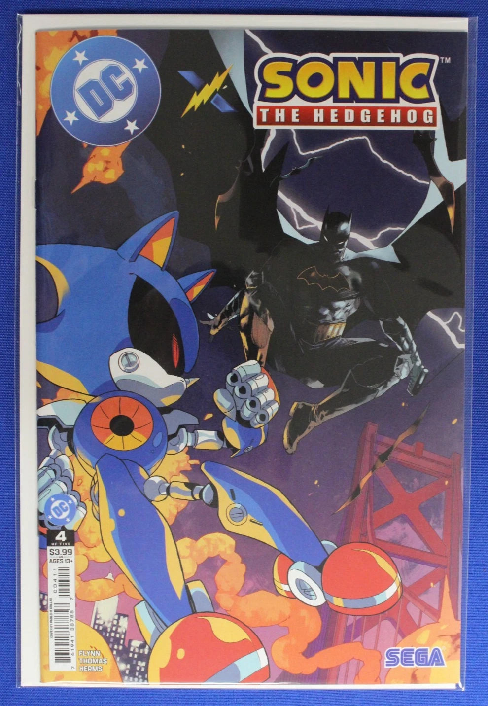 DC x Sonic the Hedgehog #1-5 Complete Set VF/NM