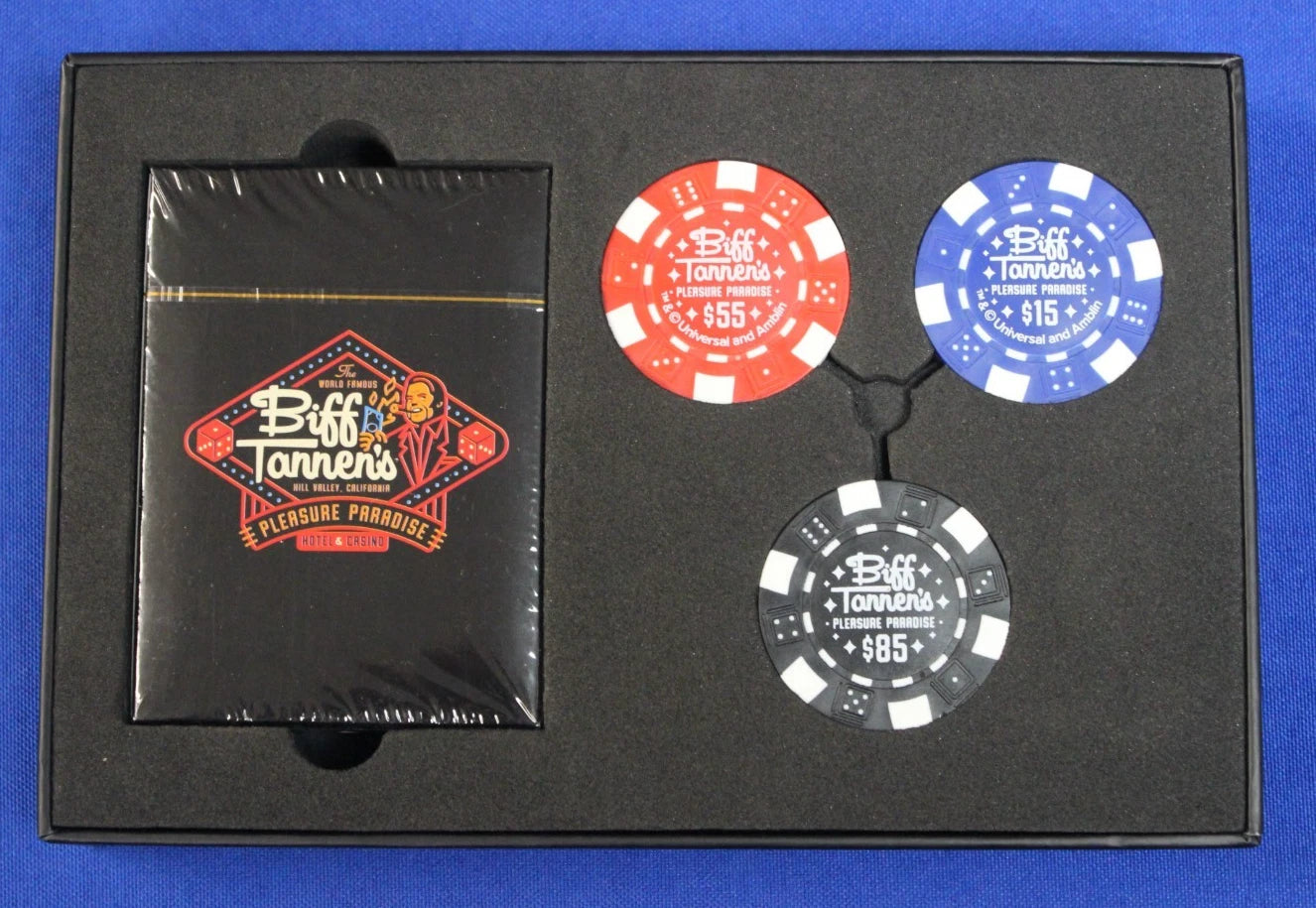 Loot Crate Back to the Future II Biff Tannen's Cards and Poker Chips