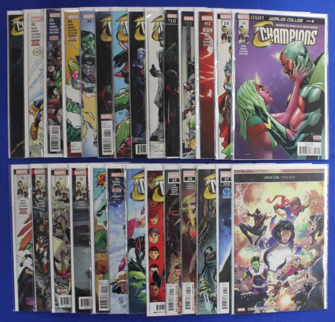 Champions #2-27 + Annual Near Complete Set (Missing #1, 22-23) VF-VF/NM