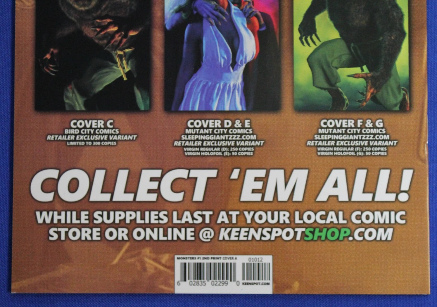 Mark Spears Monsters #1 2nd Print Trick or Treat Variant VF/NM