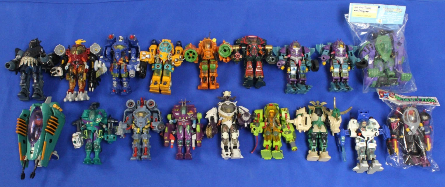 HUGE Playmates 1990s Exo-Squad Lot of 24 E-Frames Vehicles & 32 Action Figures