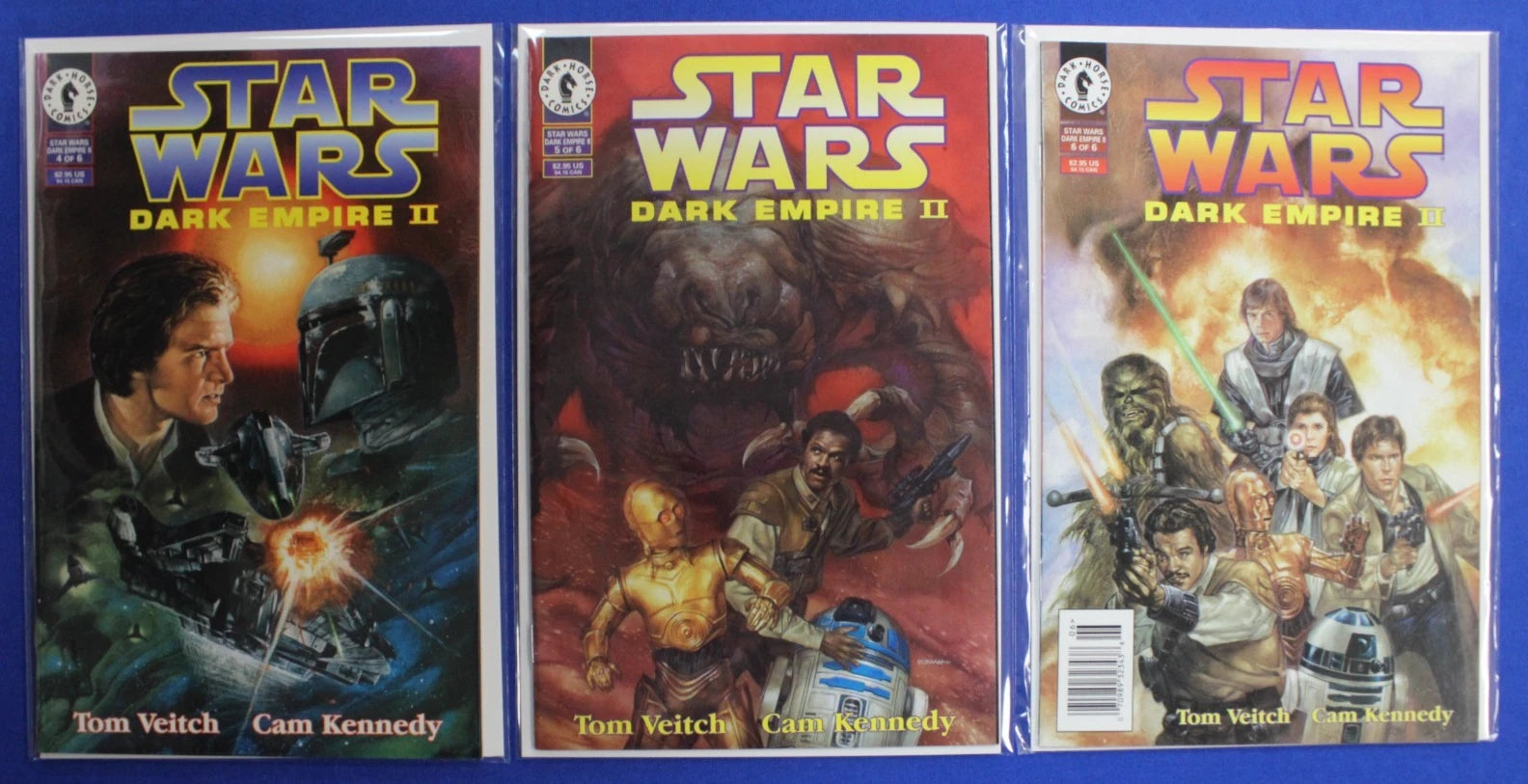Star Wars Dark Empire I & II #1-6 Complete Lot of 12 VF