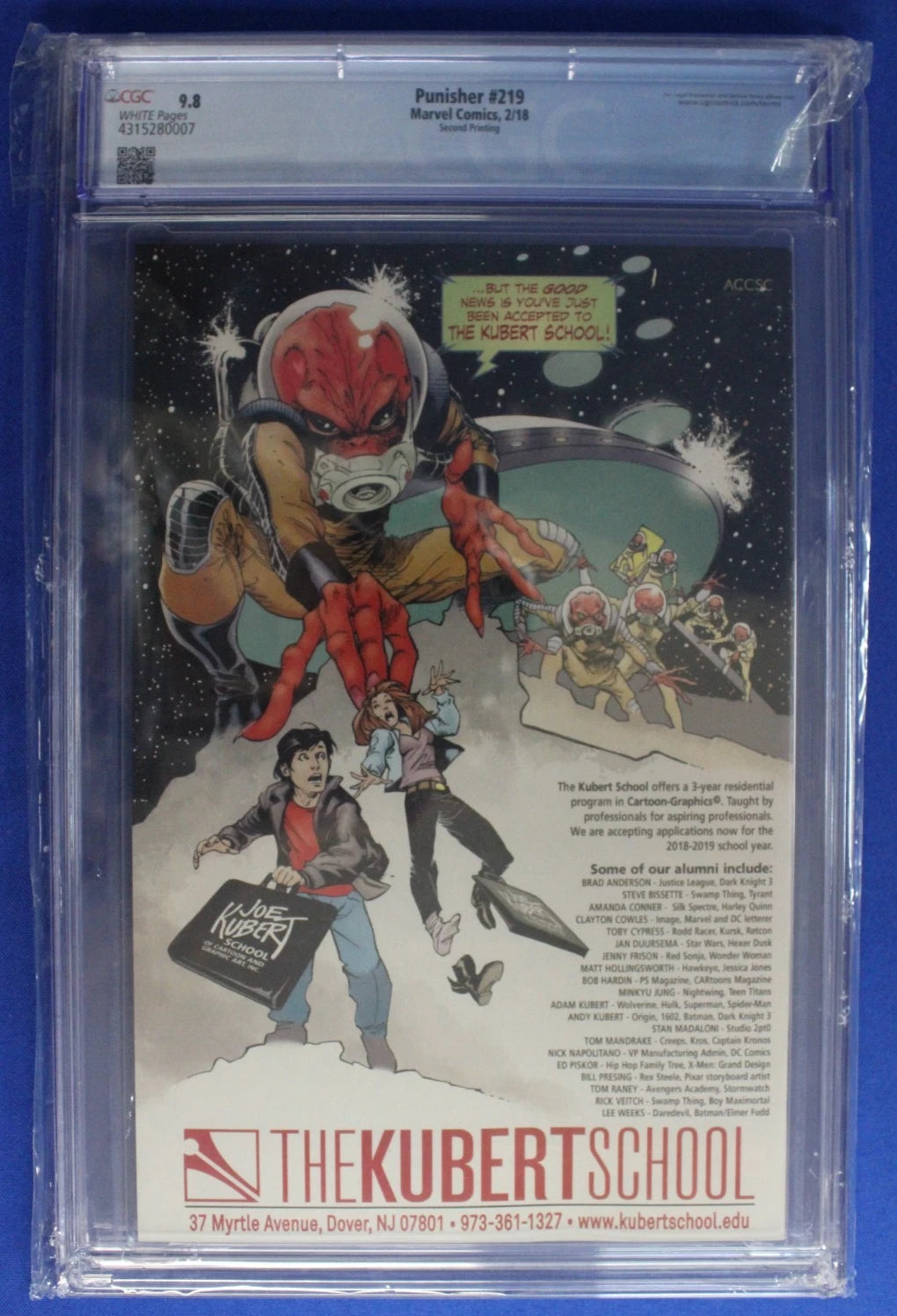 The Punisher #219 2nd Print Guiu Vilanova Variant CGC 9.8 NM/M