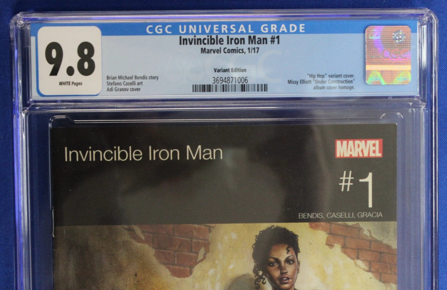 Invincible Iron Man #1 (2017) Hip-Hop Variant CGC 9.8