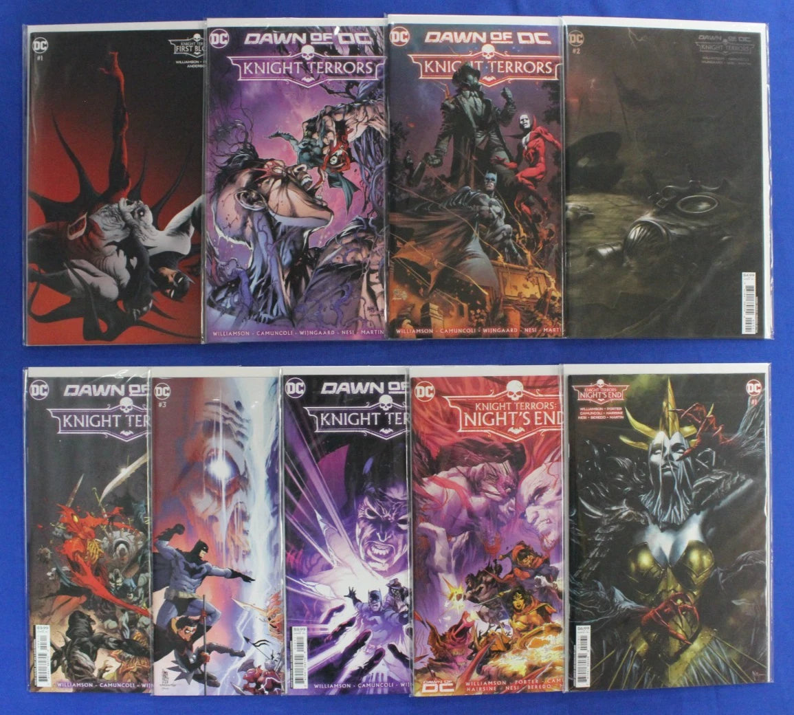 Knight Terrors #1-4 + First Blood, Night's End & Variants Lot of 9 VF/NM