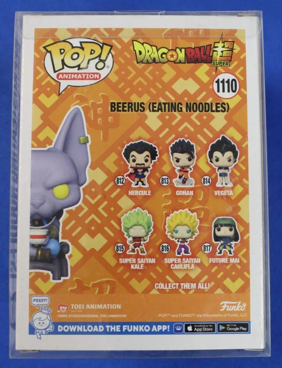 Beerus Eating Noodles - POP! #1110 Signed by Jason Douglas