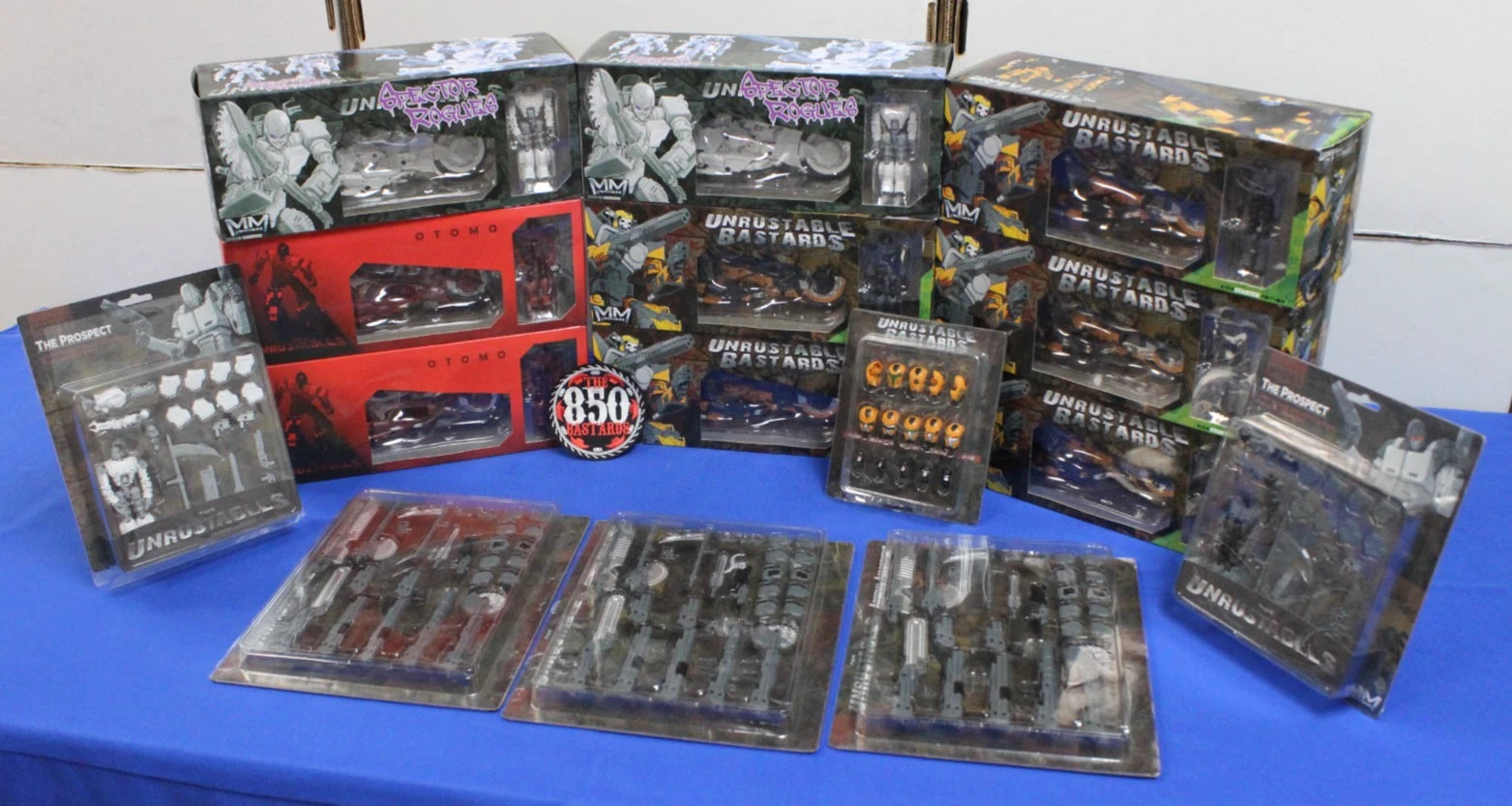 Mayhem Mekanics 2018 Unrustable Bastards Kickstarter Transformable Figure Lot