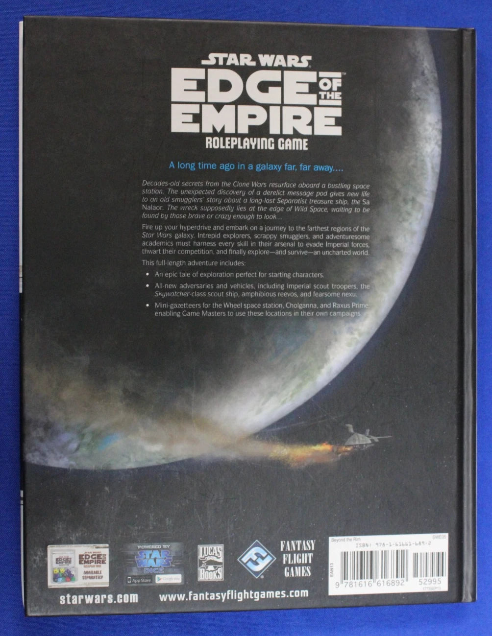 Star Wars Edge of the Empire Core Rulebook + Sourcebooks + Adventure Module Lot of 10