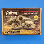 Fallout Wasteland Warfare Miniatures Lot of 5: Survivors, Robots, & Mojave Companions [Pre-Owned]