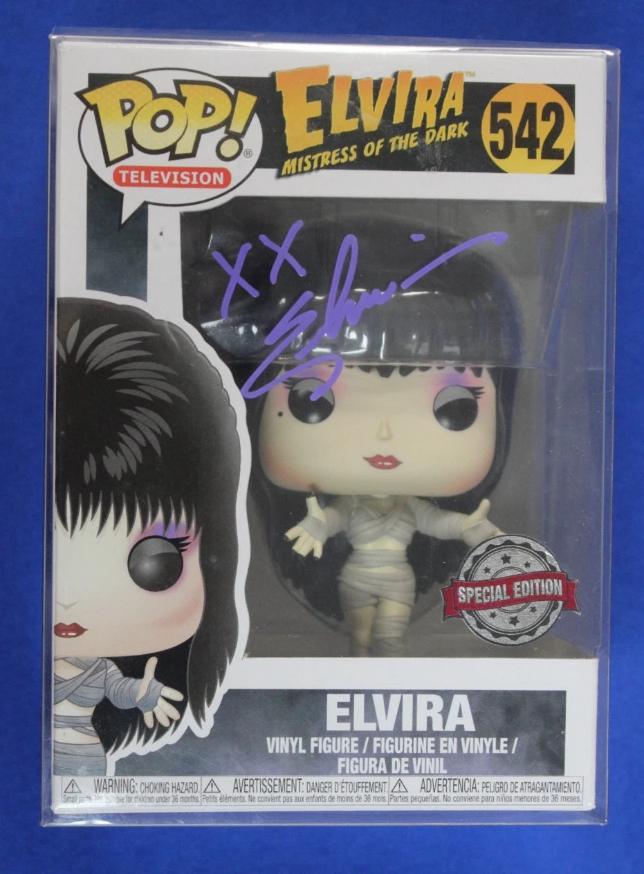 Funko POP Television #542 Elvira Signed by Cassandra Peterson