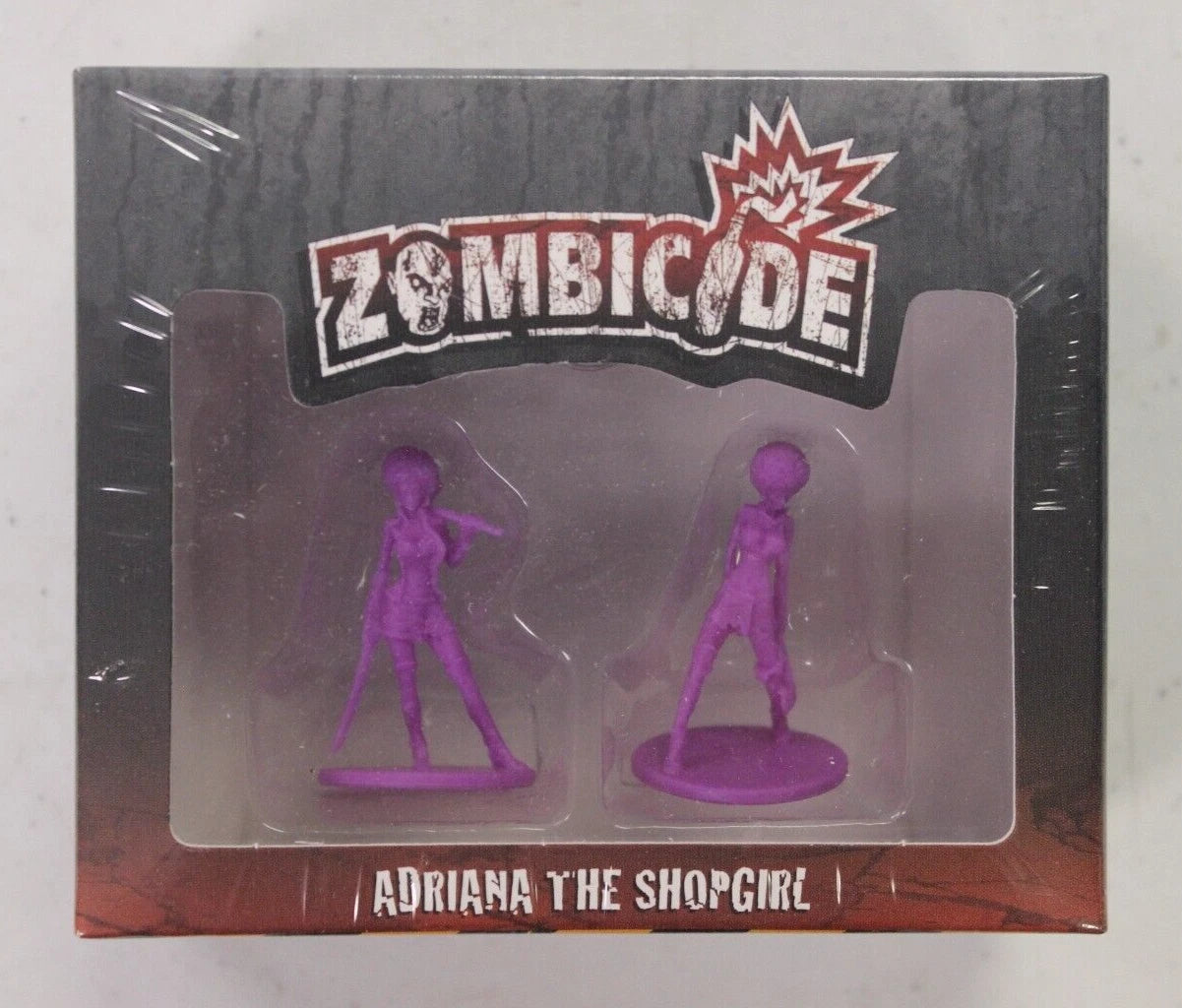Zombicide Adriana the Shopgirl Figure & Dashboard Card Kickstarter Promo