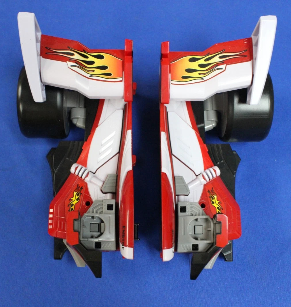 Bandai Power Rangers Super Megaforce Deluxe Engine Machalcon Megazord Complete