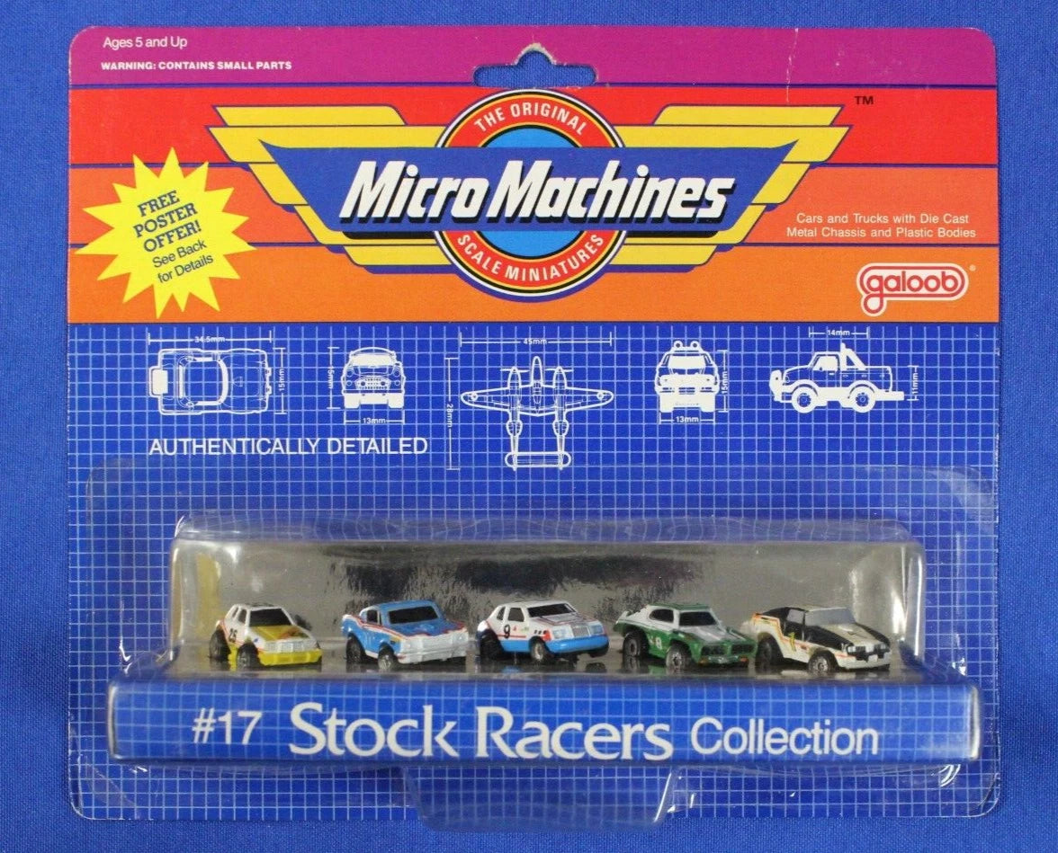 1980s Galoob Lot of 6 Sealed Micro Machines Vehicle Planes Collection No. 6400