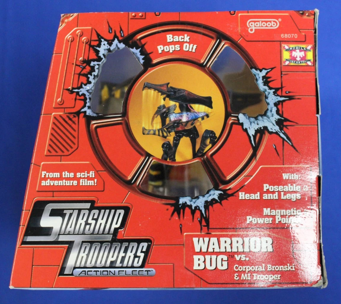 Galoob 1996 Starship Troopers Action Fleet Warrior Bug vs. Corporal Bronski &amp; MI Trooper Action Figure
