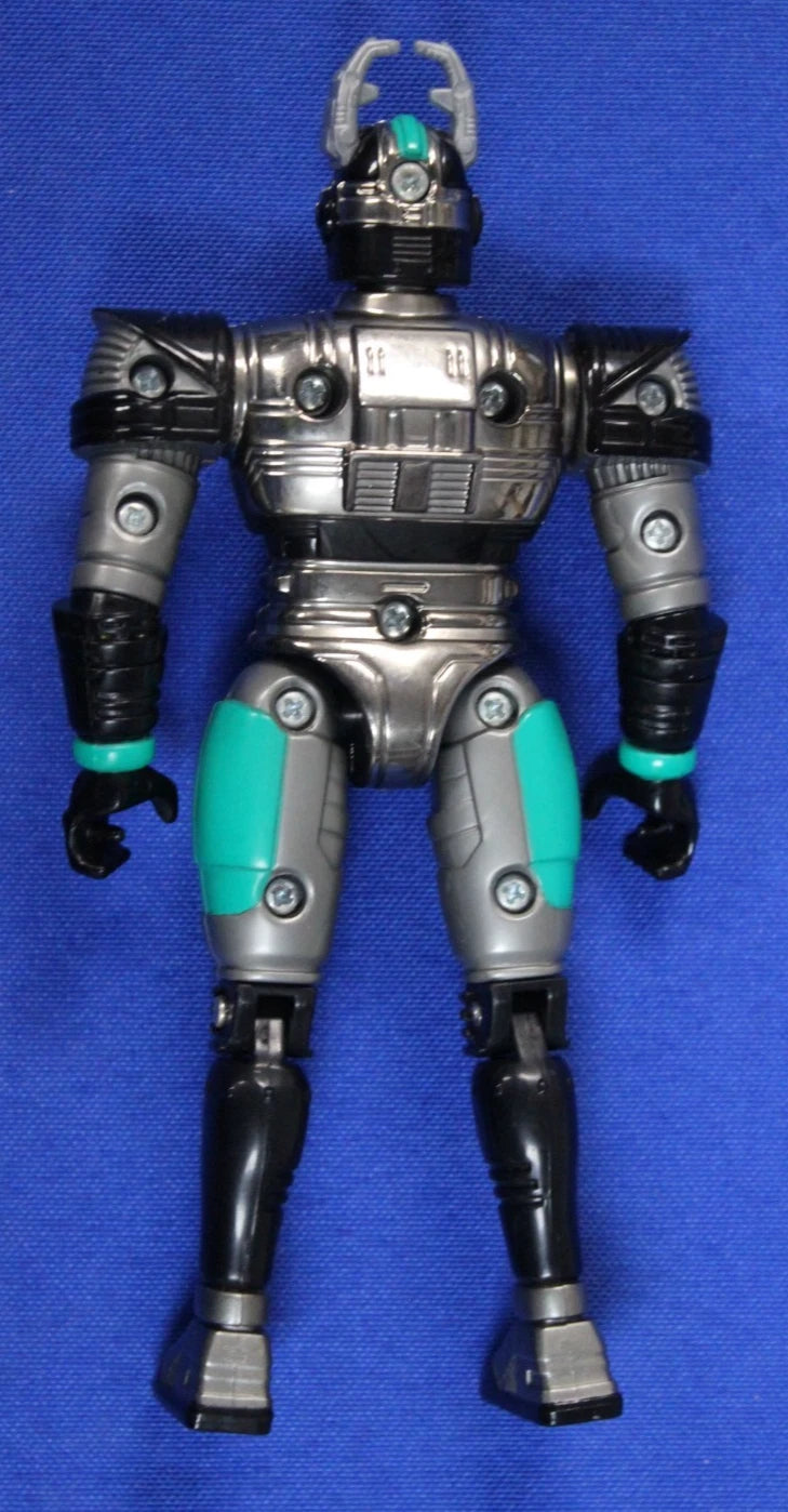 Bandai 1997 Mega Spectra Beetleborg Titanium Silver Figure Loose Complete