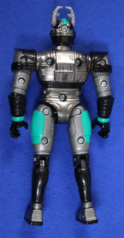 Bandai 1997 Mega Spectra Beetleborg Titanium Silver Figure Loose Complete