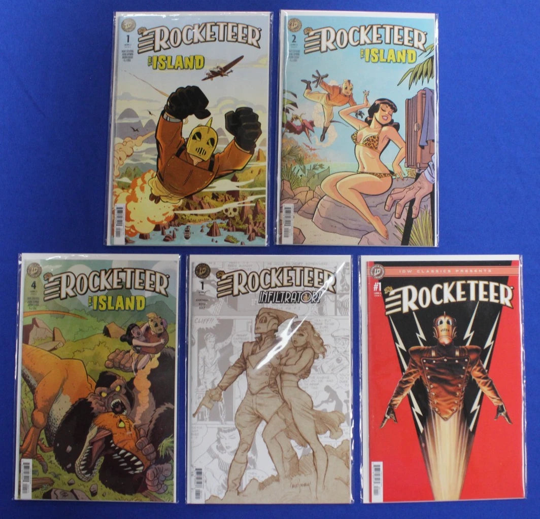 Rocketeer The Island #1 2 4 Near Complete Set + Extras Lot of 5 VF/NM