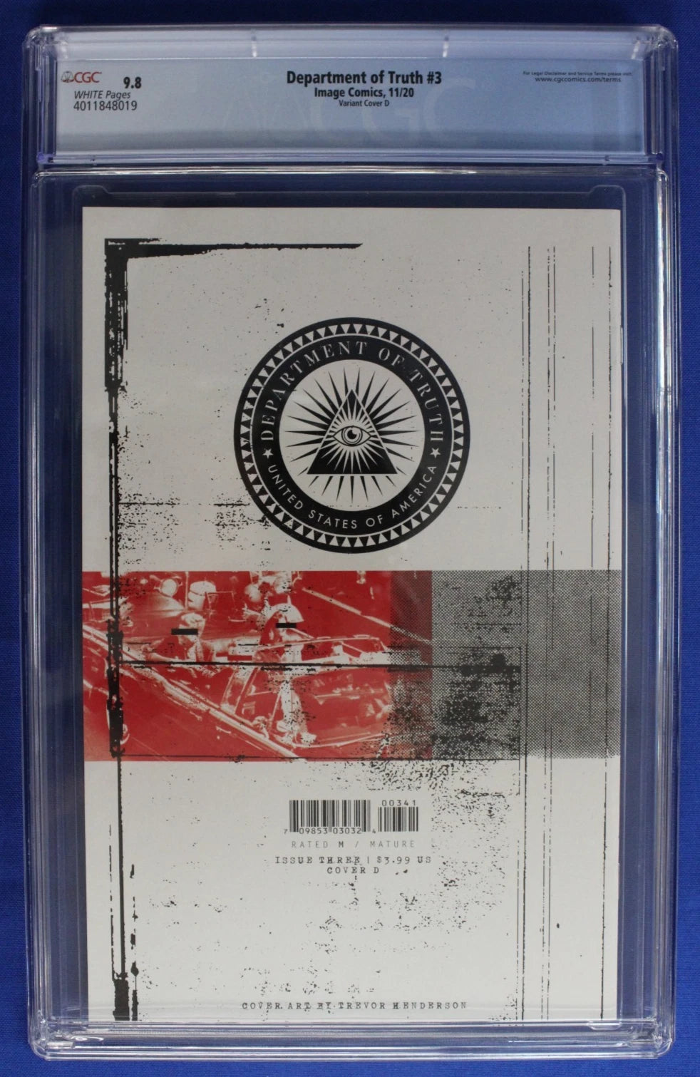 Department of Truth #3 Henderson Variant CGC 9.8