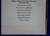 Dr. Gardner's Museum of Witchcraft & Magic Souvenir Booklet Fisherman's Wharf