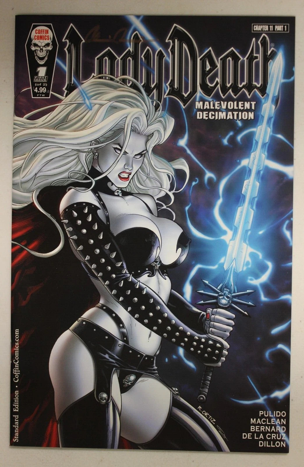 Lady Death Malevolent Decimation #1 SIGNED by Brian Pulido w/ COA NM