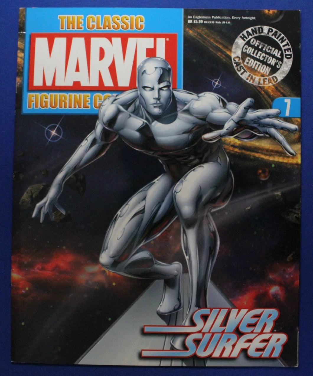 Eaglemoss Classic Marvel Collection Silver Surfer Lead Figurine & Magazine #7