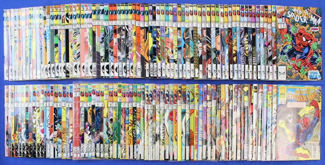 Web of Spider-Man #1-129 Complete Set + Annual 2, 4-10 VF-VF/NM