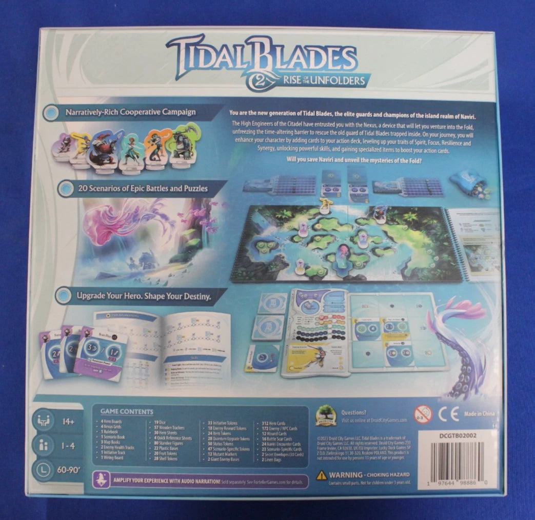 Druid City Games 2023 Tidal Blades Part 1 & II + Miniatures Board Game Lot