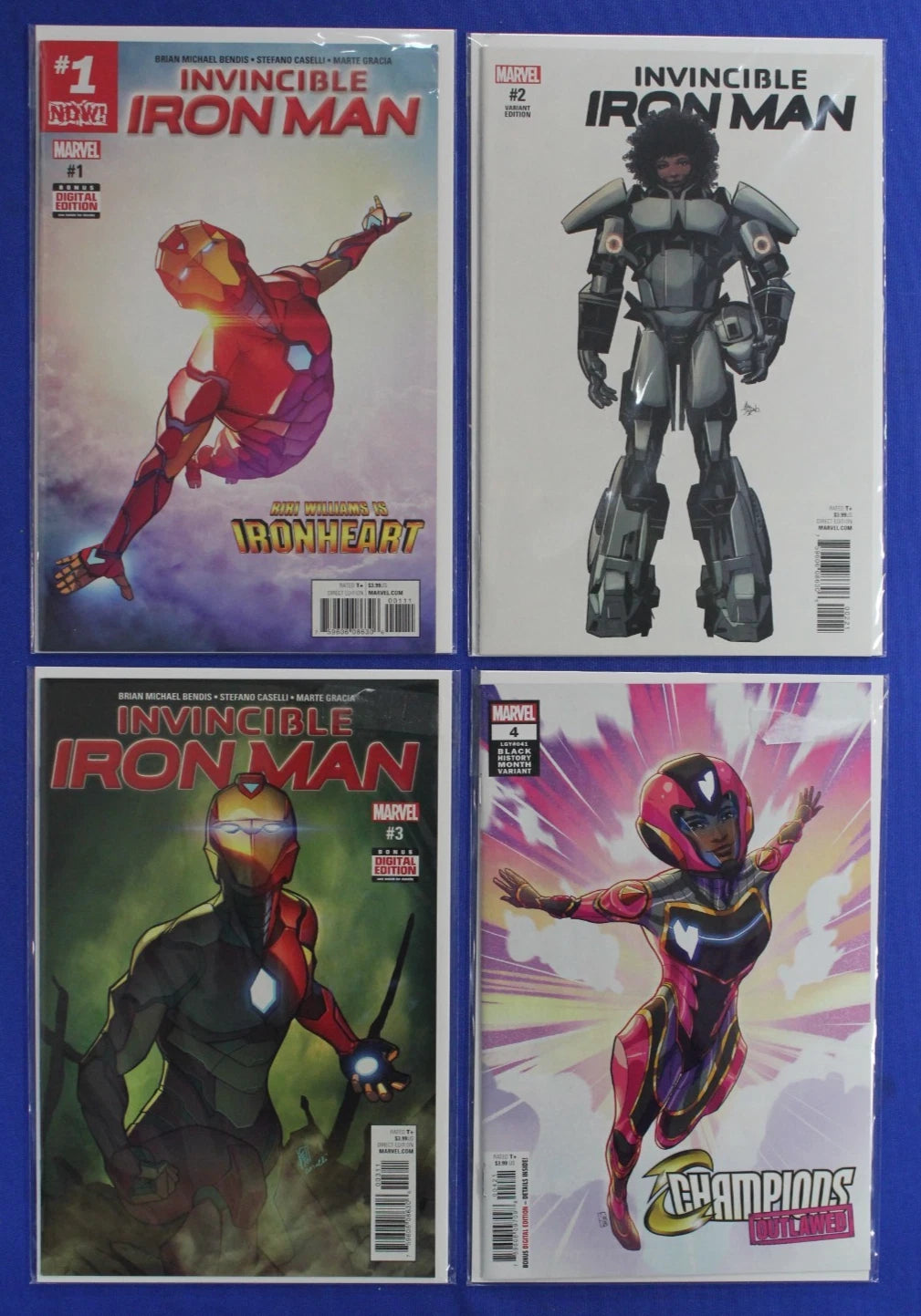 Invincible Iron Man #1-3 + Champions #4 VF/NM