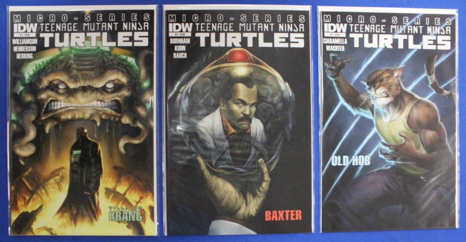 TMNT Micro-Series & Villains #1-8 Complete & Near Complete Sets Lot of 14 VF/NM