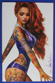 Titans #1 Syndicate Nathan Szerdy Virgin Tattoo Variant SIGNED NM