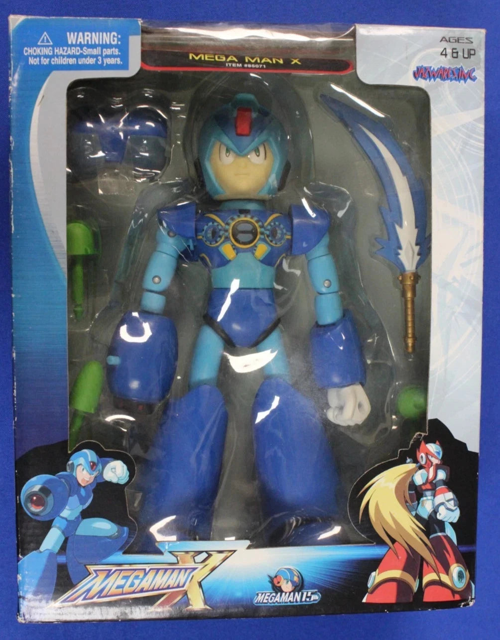 Mega Man X & Magnet Mine 10" Action Figure Lot of 2