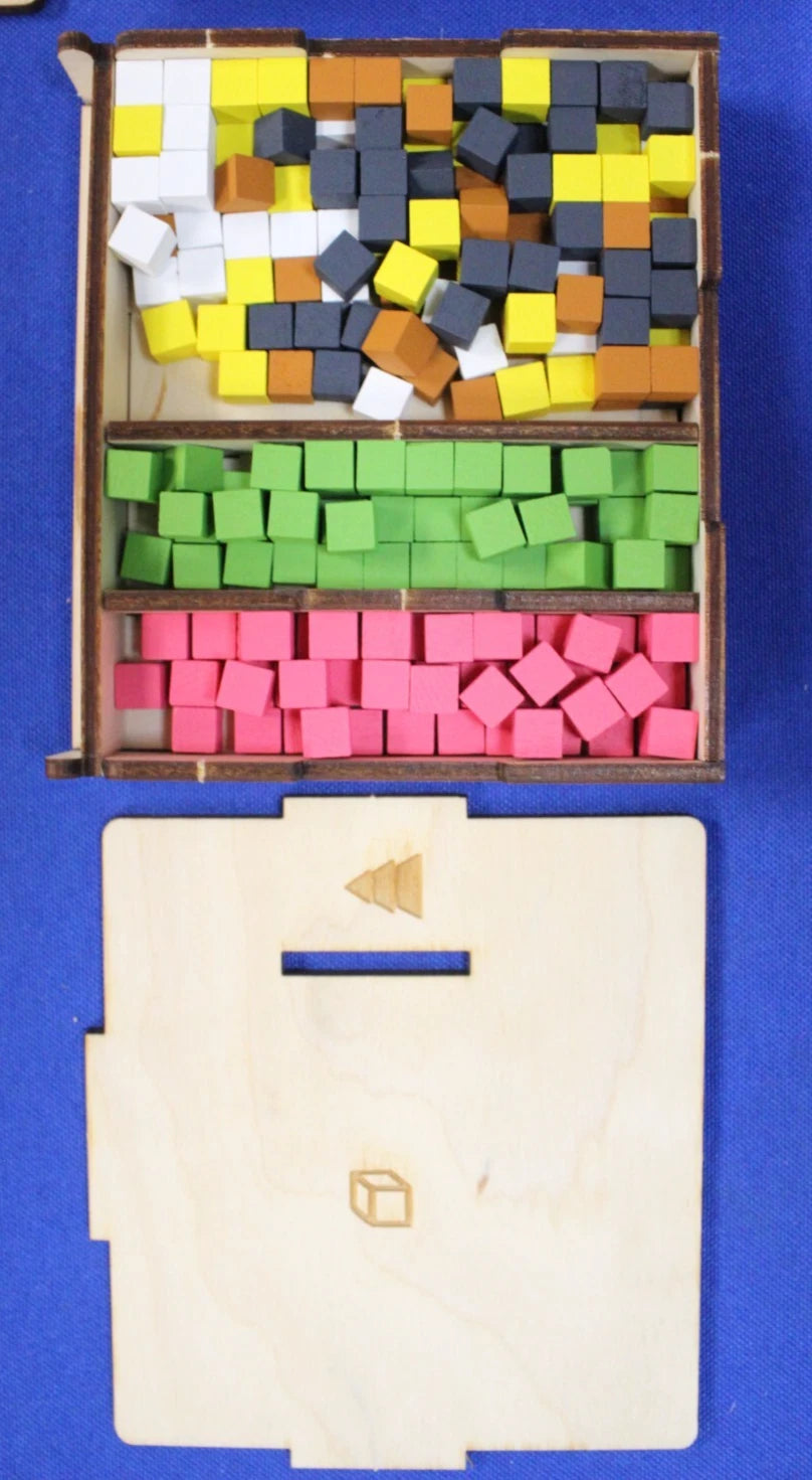 Odd Bird Feudum Queen's Army + Big Box w/ Organizer Kickstarter Board Game Lot