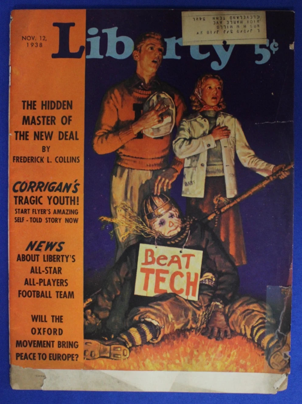 Liberty Magazine November 12th, 1938 GD