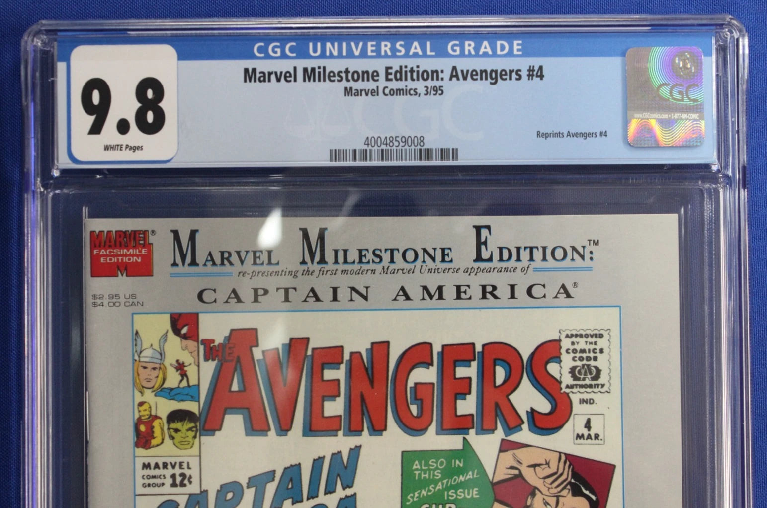 Marvel Milestone Edition: Avengers #4 CGC 9.8