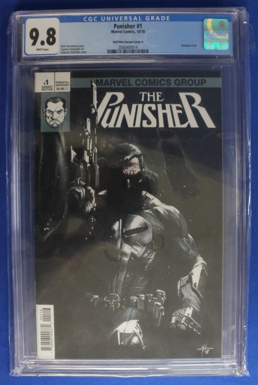 The Punisher #1 Gabriele Dell'Otto Variant CGC 9.8 NM/M