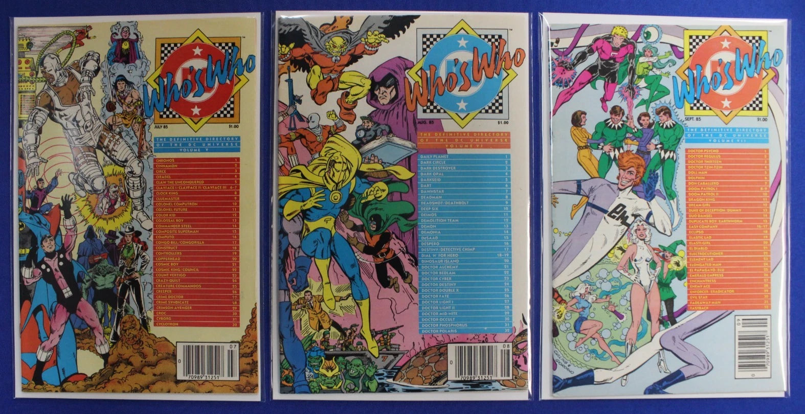 DC Who's Who #1-26 + 87 Update 1-5 & 88 Update 1-4 Complete Sets Lot of 35 VF