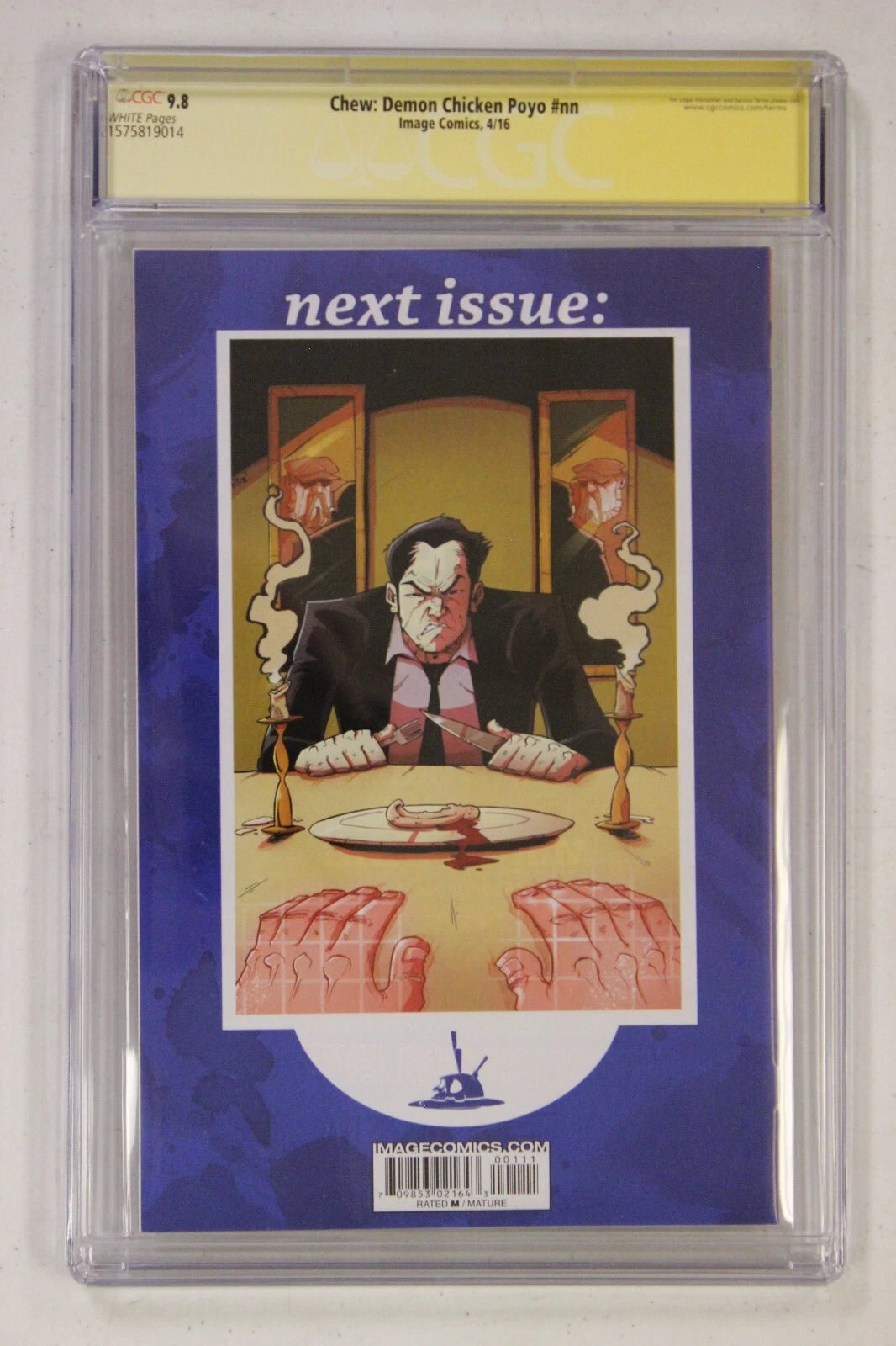 Chew Demon Chicken Poyo #1 Cover A CGC SS 9.8 SIGNED by Rob Guillory
