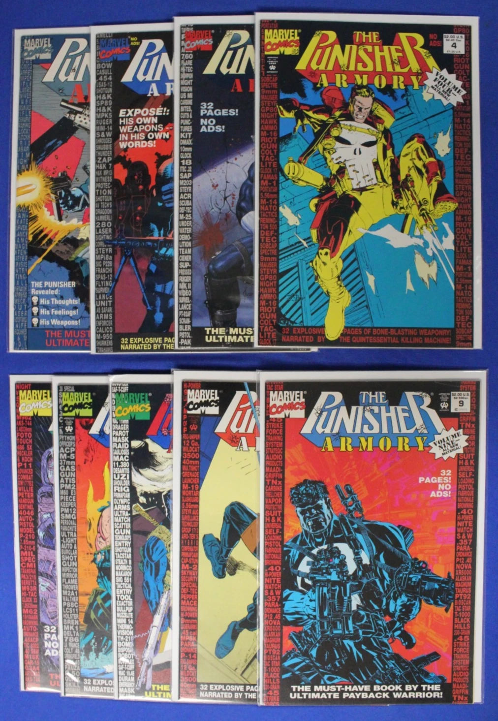 The Punisher Armory #1-9 Near Complete Set (NO #10) VF-VF/NM