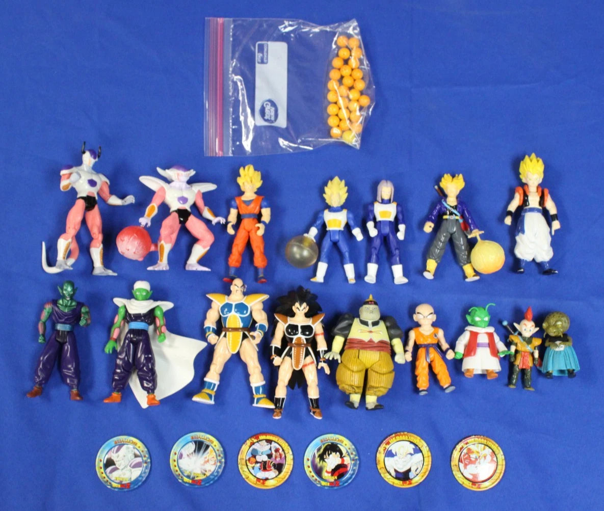 Irwin Toys Dragon Ball Z Loose Action Figure Lot of 16 + Extas