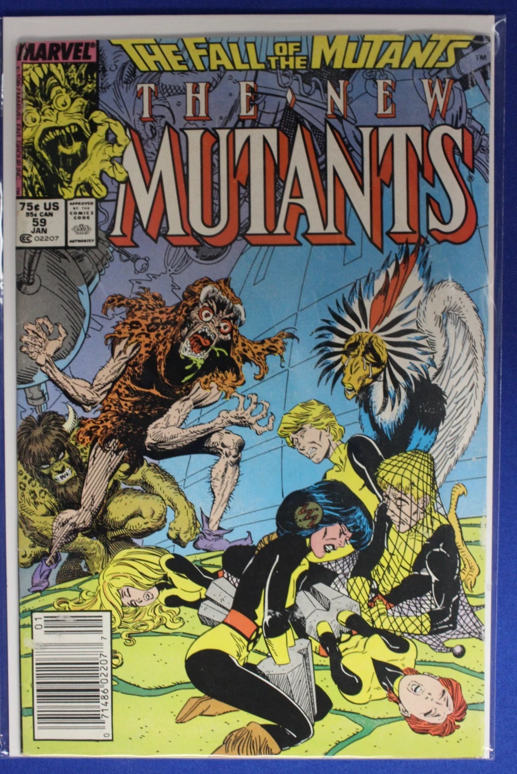 New Mutants #59 63 64 66 67 (x2) 68 69 Mark Jewelers Lot of 8 FN/VF