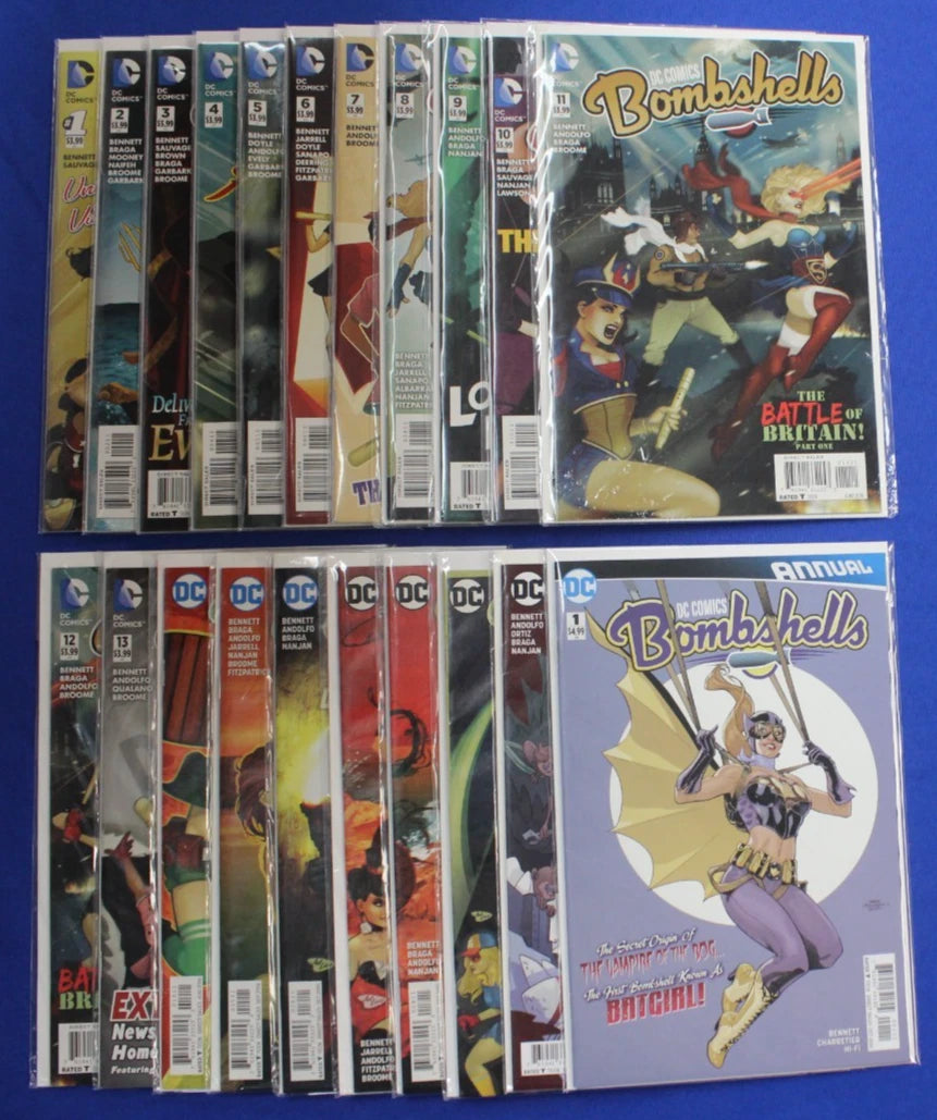 DC Comics Bombshells #1-19 & 21 + Annual Lot of 21 VF/NM